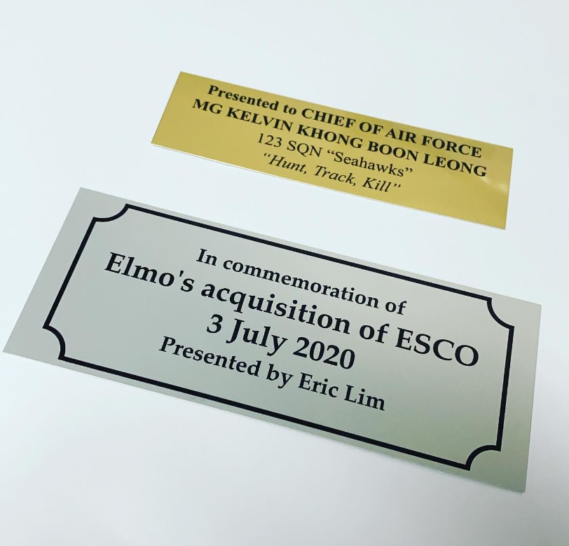 Aluminium Plate — David Sports & Engraving