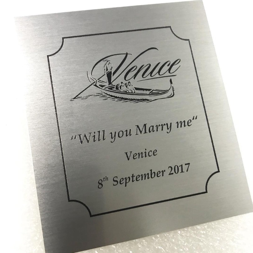 Silver Aluminium Plate — David Sports & Engraving