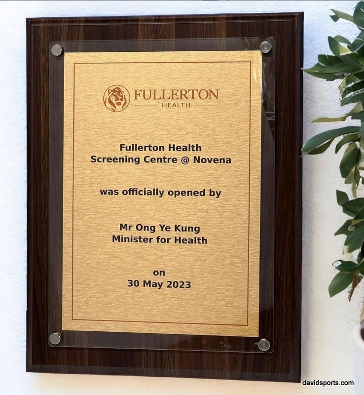 Fusion Plaque Wooden Acrylic — David Sports & Engraving