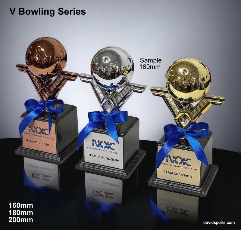 V Bowling with Base 180mm — David Sports & Engraving